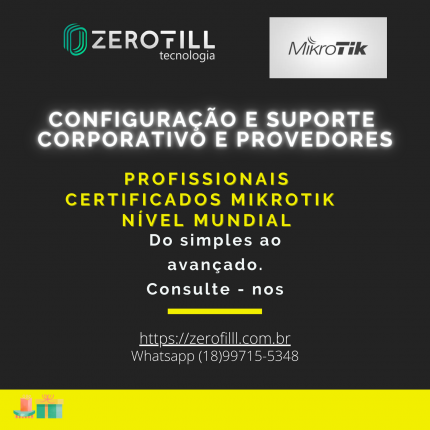 Profissionais certifIcados Mikrotik em nível mundial